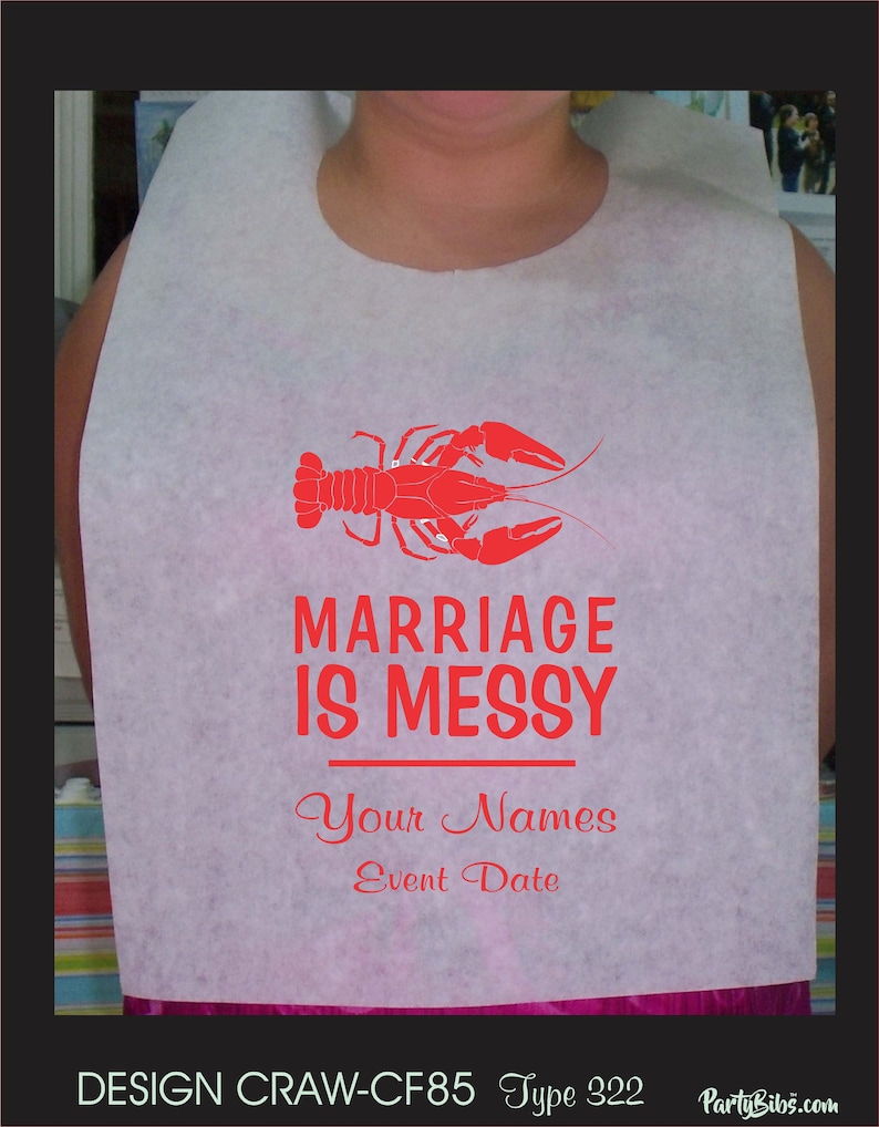Crawfish Bibs Adult Disposable Custom Printed Party Bibs Etsy