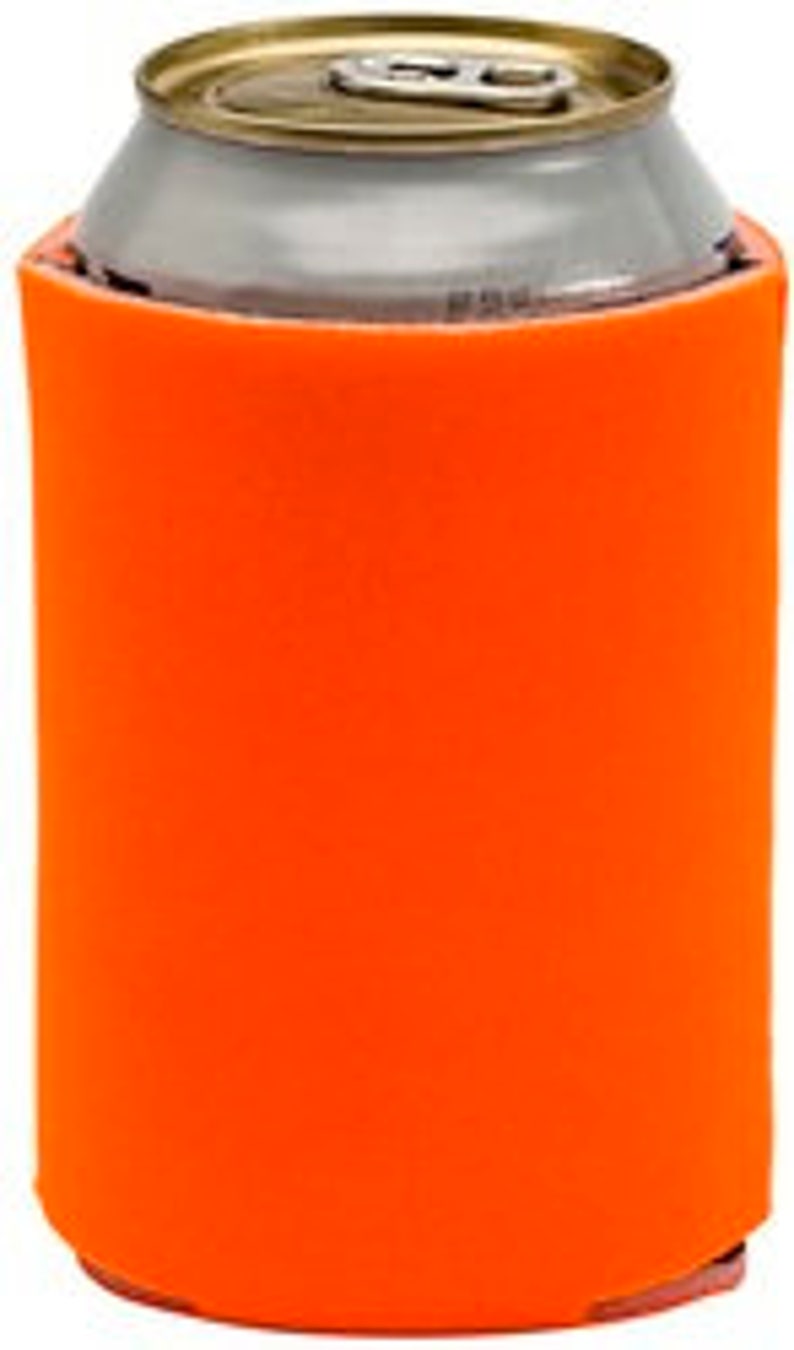 Orange Can Coolers coozie koozie beverage holder w/imprint Etsy