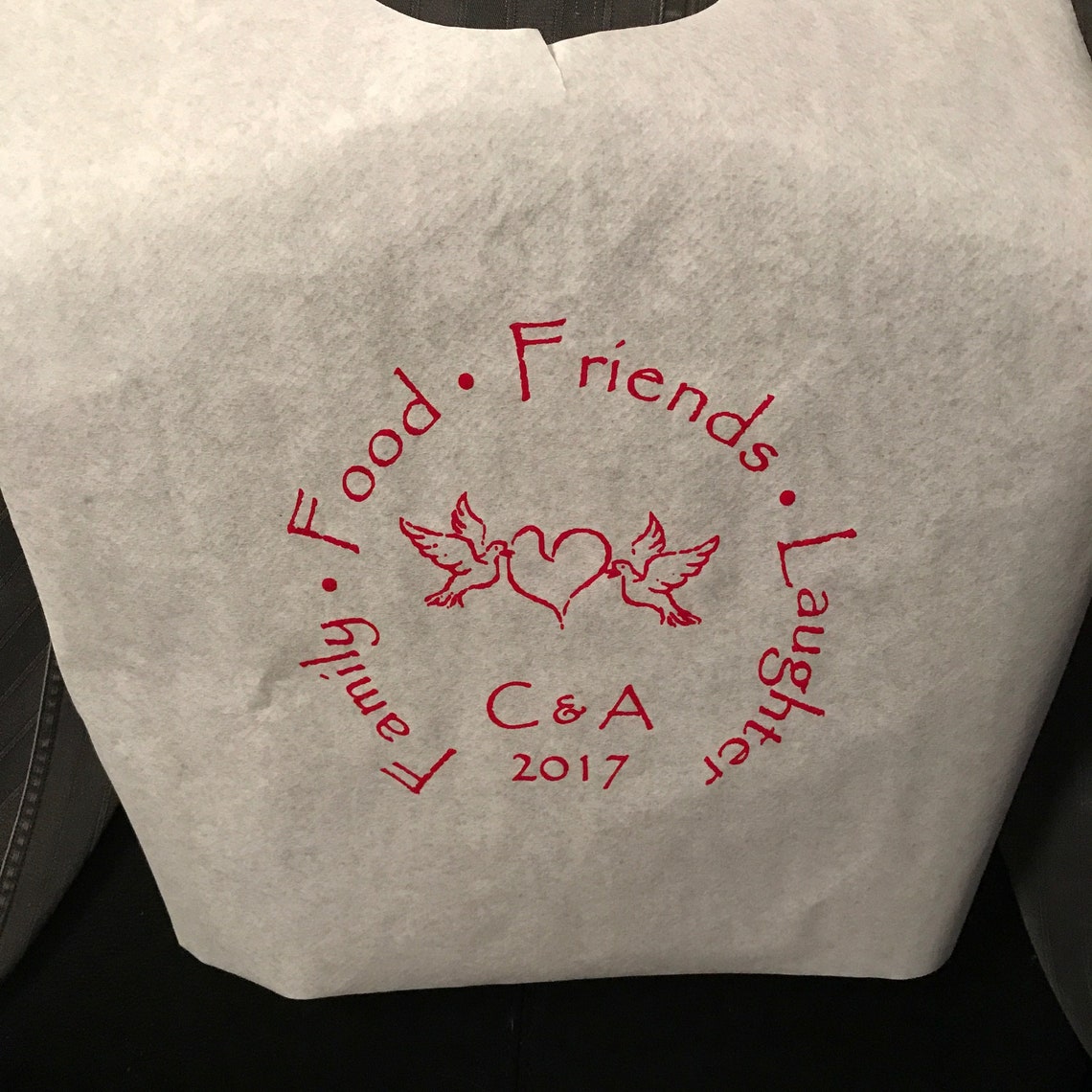 Wedding Themed Party Bibs Adult Disposable Bibs Anniversaries Etsy