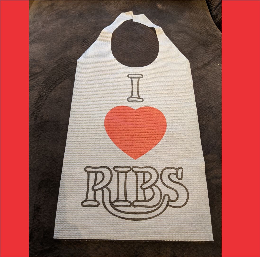 Extra long RIB bibs Pack of 25 perfect for I Do BBQ Etsy