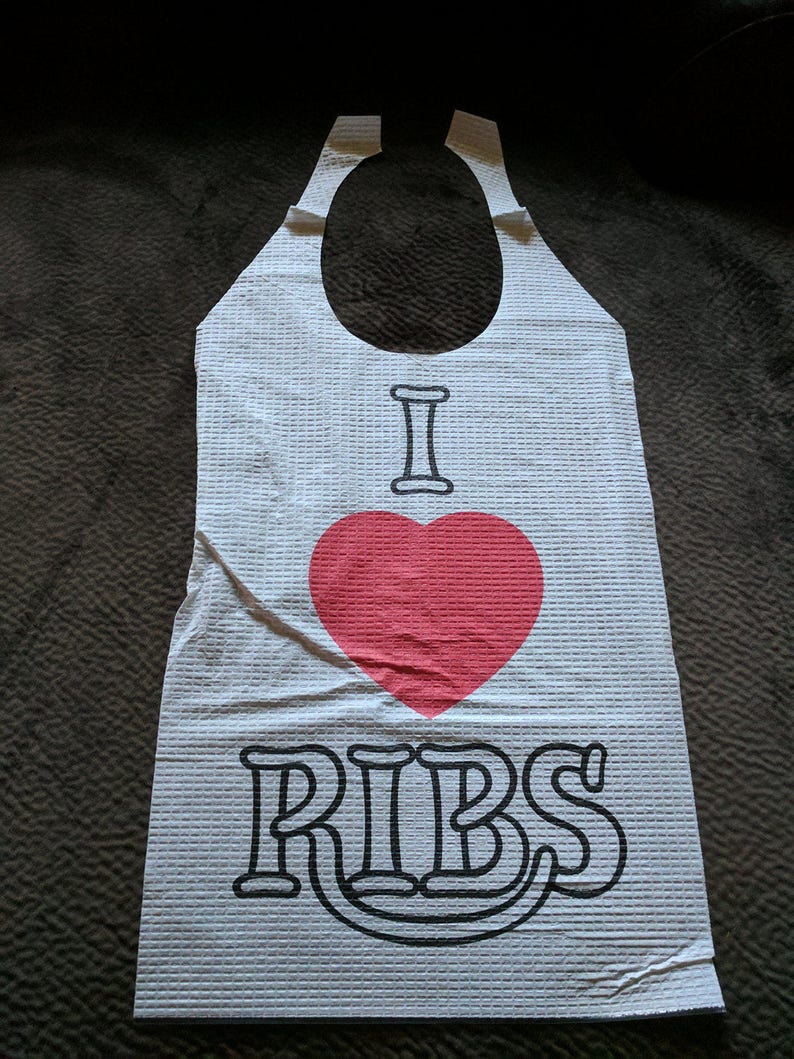 Extra long RIB bibs Pack of 25 perfect for I Do BBQ Etsy
