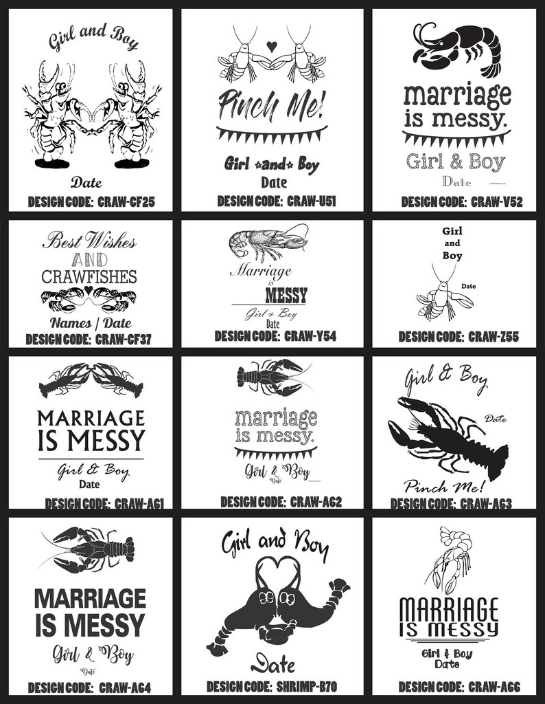 Crawfish Bibs Adult Disposable Custom Printed Party Bibs Etsy