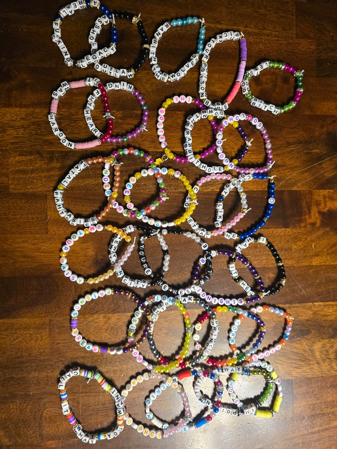 Friendship Bracelets, Bulk - Pick Your Theme, Designate Little Words ...