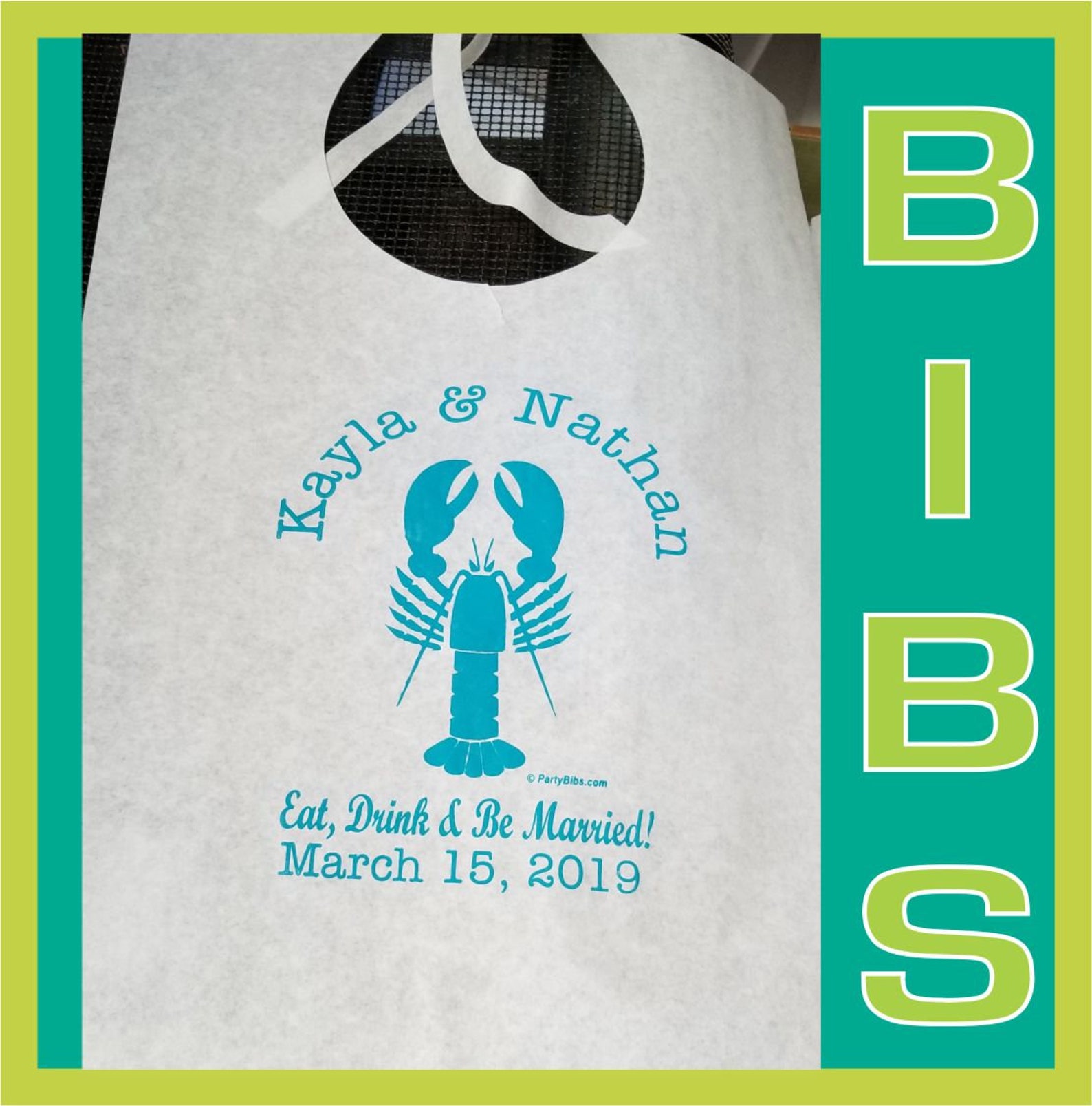 Lobster Bibs Custom Printed Adult Disposable Party Bibs Etsy