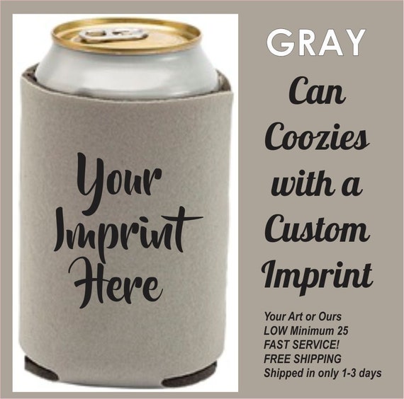 KOOZIES with your logo - Metal Insulated Can/ Bottle Koozie as low