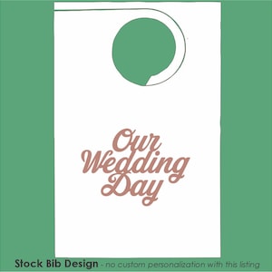 STOCK Party Bibs-Our Wedding Day Design, Seafood Parties, Shellfish Events, Lobster Bibs Adult disposable poly back paper-minimum 10 bibs