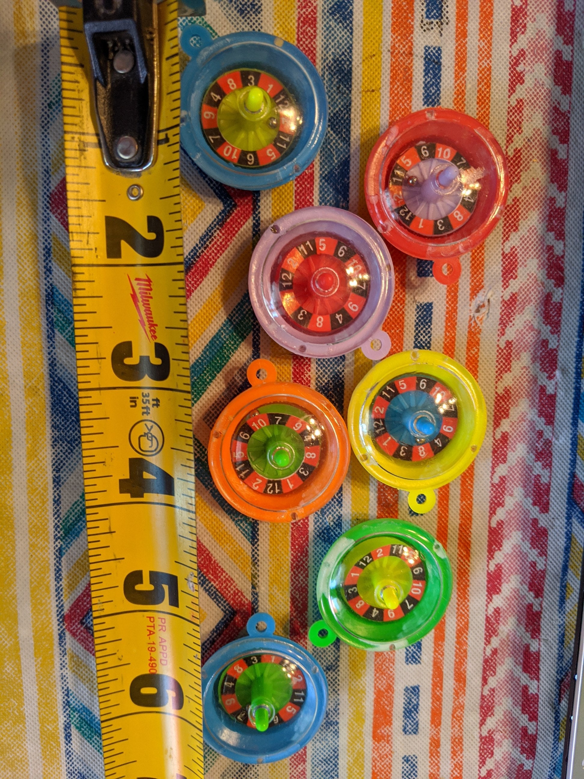 Charms Plastic Roulette Wheel Pack of 12 Fun Casino Charm Etsy