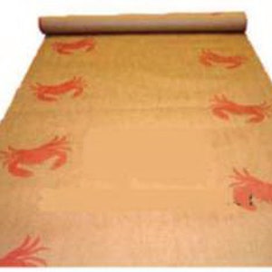 Rotoli di granchio! Rotolo di carta Kraft marrone per banchetti, tovaglia con motivo a granchio rosso, larghezza circa 38/40" x lunghezza 100 piedi o 300 piedi