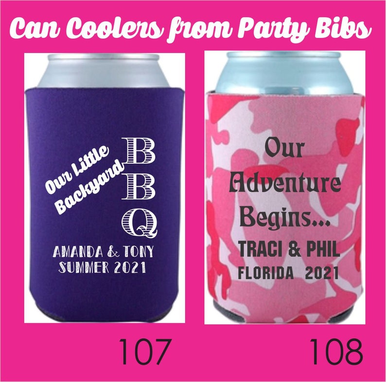 Brown Can Koozies insulated beverage holders w/one color Etsy