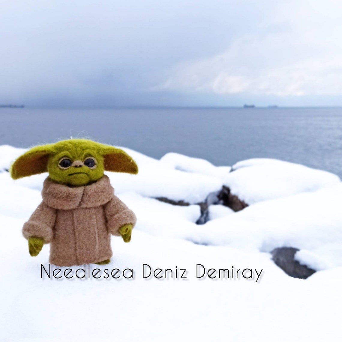 Needle Felted Baby Yoda Doll Etsy
