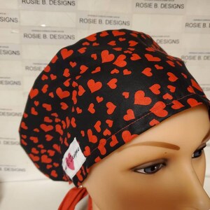 VALENTINES/ pixie Euro  hats scrub surgical cap