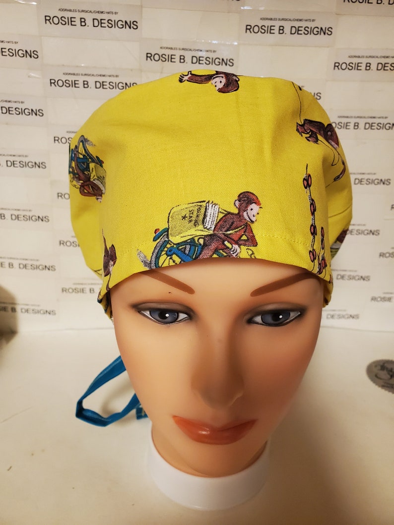 CURIOUS GEORGE pixie Euro hatmedical scrubchemo