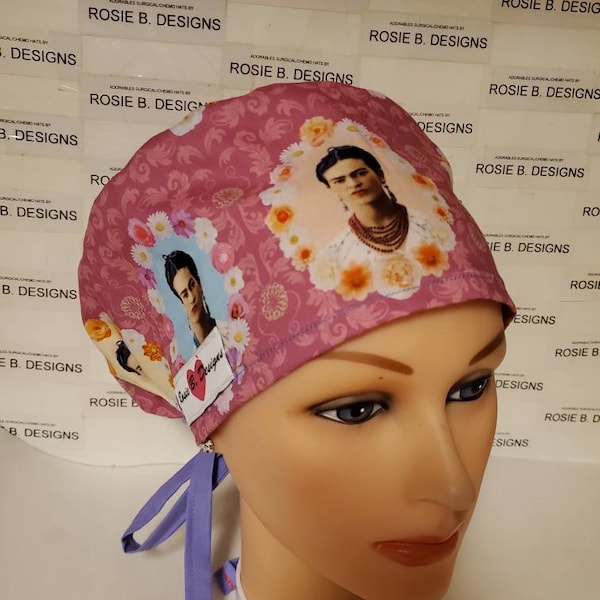 FRIDA KHALO/pixie  Euro hat/medical  scrub/dr's, rn's, medical  staff