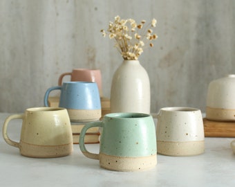 Small Pastel Mugs, Espresso Mugs, Mini Mugs