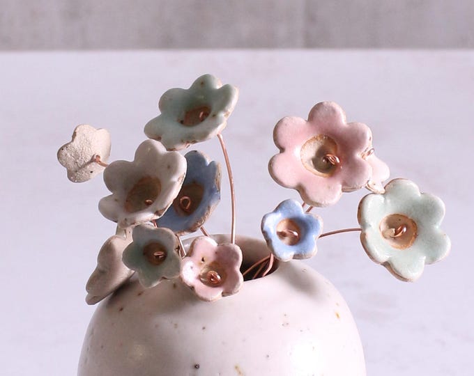 Handmade Ceramic Flower Bud Stems | Original and Mini Everlasting Flowers
