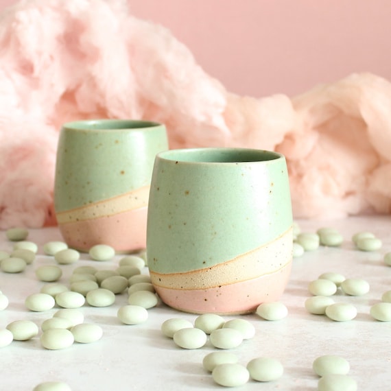 Cotton Candy Keramik Wein Becher, Trinkbecher