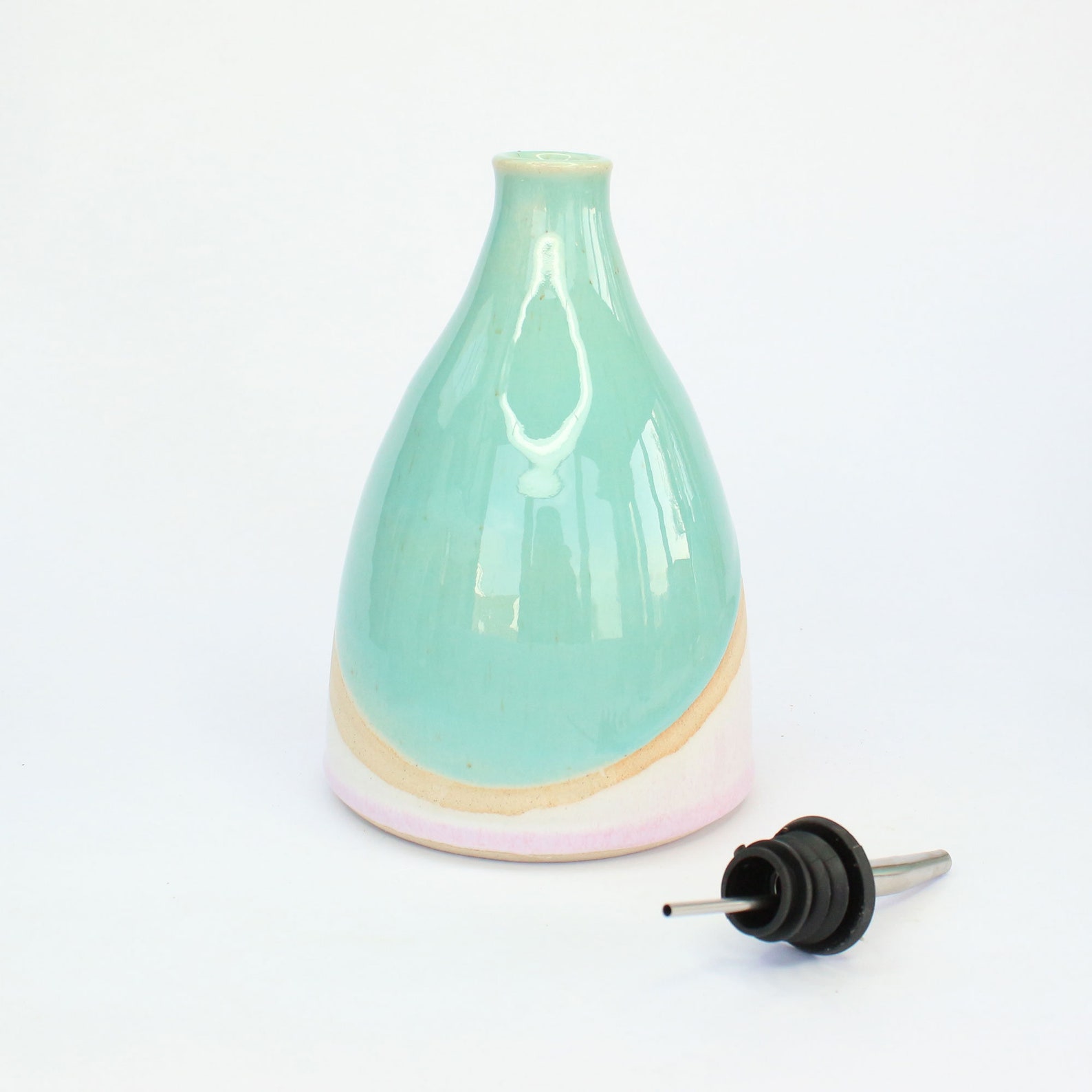 Ceramic Oil Dispenser 600 ml handmade olive oil bottle Oil Etsy