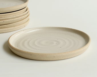 Off-White Ceramic Side Plate, Dinner Set of Plates