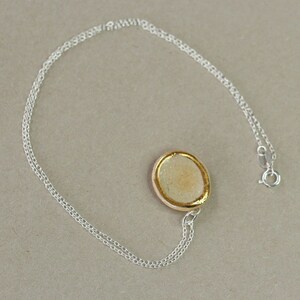 Crystal Pool Oval Sterling Silver Pendant image 4