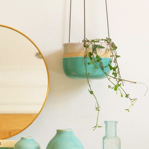 Ceramic Hanging Plant Pot Shoreline