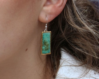 Emerald Reef Drop Earrings