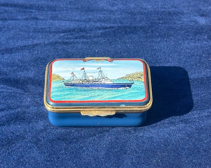 Halcyon Days The Royal Yacht Britannia Limited Edition 590 Of 750 Trinket Box