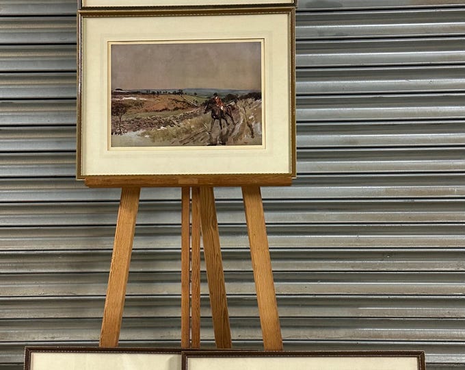 Lionel Edwards – Coloured Hunting Prints (Set of Four) - 2 With Visible Signatures by the Artist
