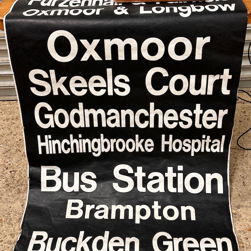 Bus Destination Blind - Etsy UK