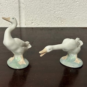 Lovely Porcelain Duck And Goose Figurines - Perfect Gifts