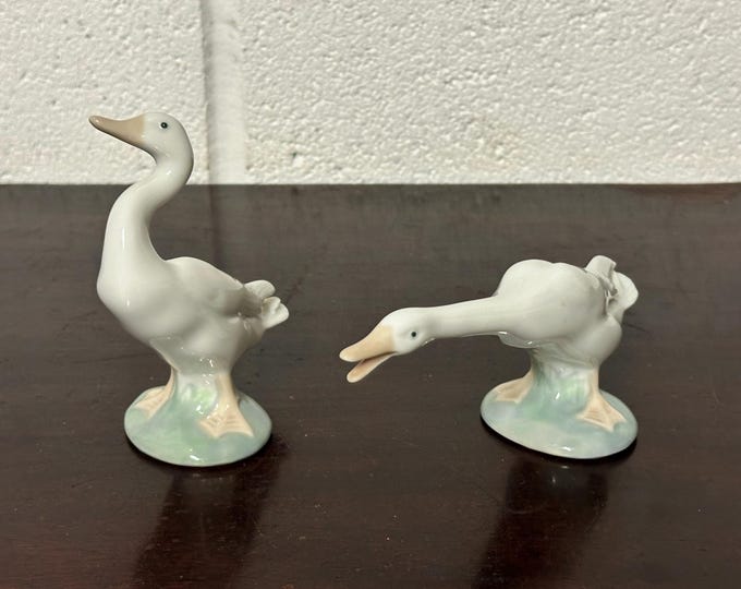 Lovely Porcelain Duck And Goose Figurines - Perfect Gifts