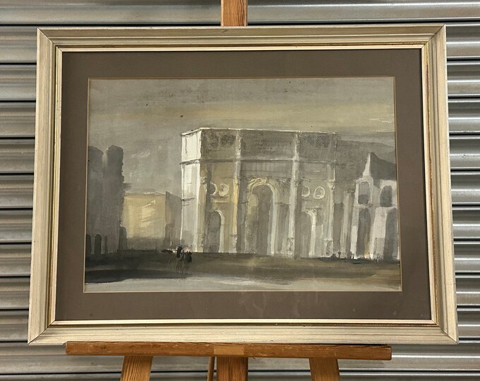 Original Watercolour Of Arch Of Constantine, Rome By Alan Wycliffe Welling