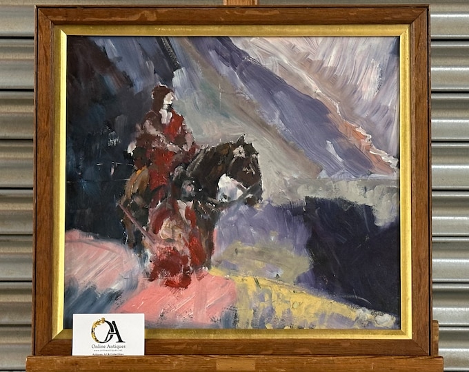 Impressionist oil on board C1970 Of Rob Roy MacGregor By Peter Manzaroli