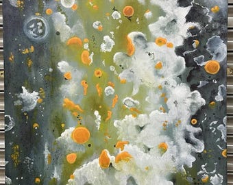 Original Oil Painting – Abstract Canvas Art by English Artist Jim Reid