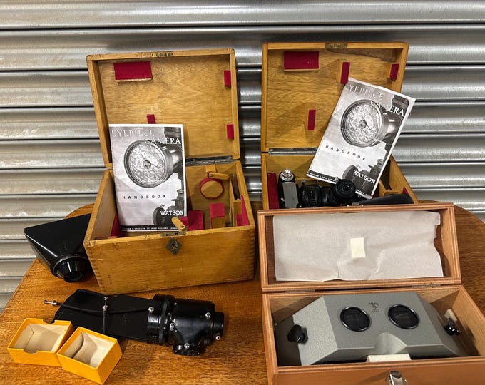 Vintage Optical Equipment - Watson And Sokkisha Stereoscope In Original Fitted Boxes