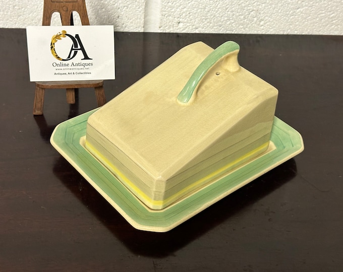 Mid Century Susie Cooper Crown Works Burslem Butter / Cheese Dish