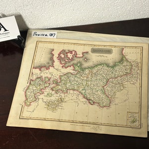Antique 1817 Prussia Map By Arrowsmith Published By A Constable