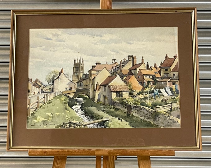 Superb Watercolour by the Talented War Artist Harry Sheldon of Helmsley, North Yorkshire