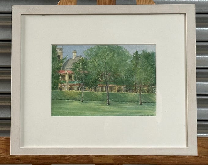Original Watercolour By David Payne RWS Titled Town Houses, Bondi, Australia