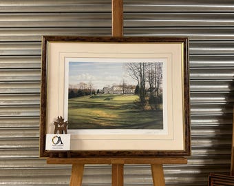 Beautiful Signed Print Of Wentworth Golf Course By Graeme Baxter
