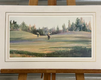 Robert Harnett Print Titled ‘Lining Up The Putt’ - Golf Interest