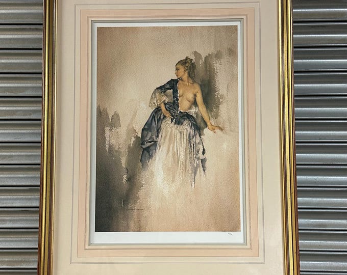 Beautiful Lithograph Print Of A Lady Titled ‘Ray’ By Sir William Russell Flint