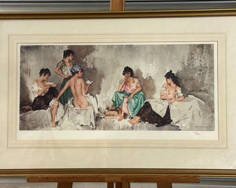 Lovely Sir William Russell Flint Limited Edition 370/850 Titled ‘Five Studies of Cecilia’