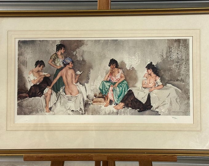 Lovely Sir William Russell Flint Limited Edition 370/850 Titled ‘Five Studies of Cecilia’