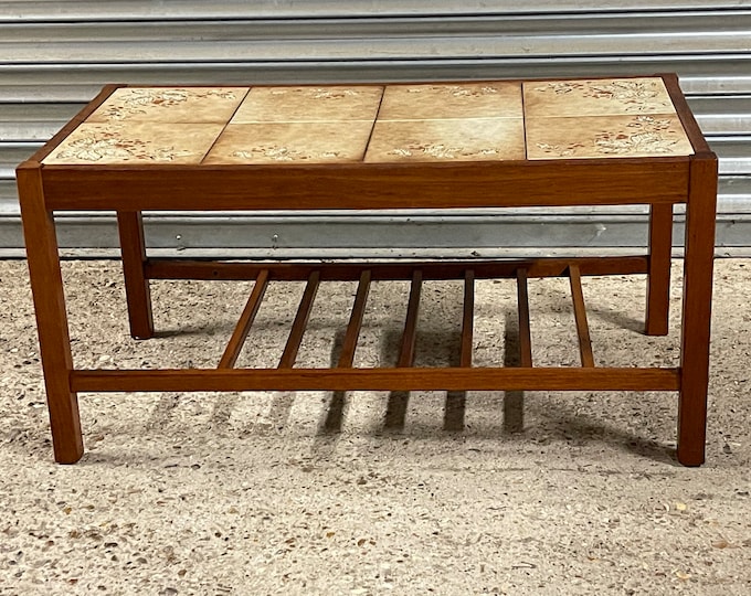 Mid-Century Modern Solid Teak Coffee Table /Danish Style Teak Coffee Table