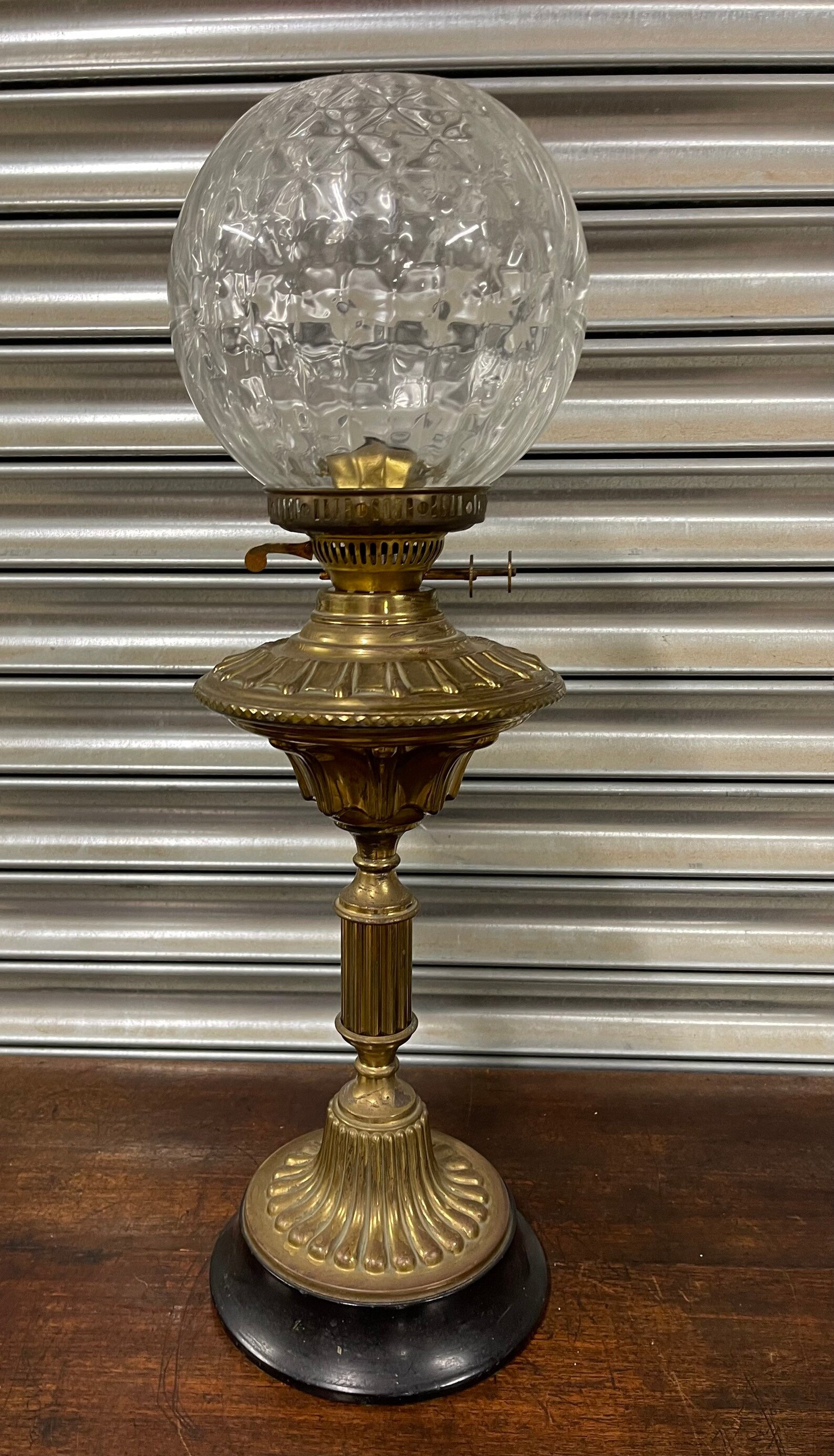 Lovely Ornate Victorian Duplex Oil Lamp With Glass Shade A/F Etsy