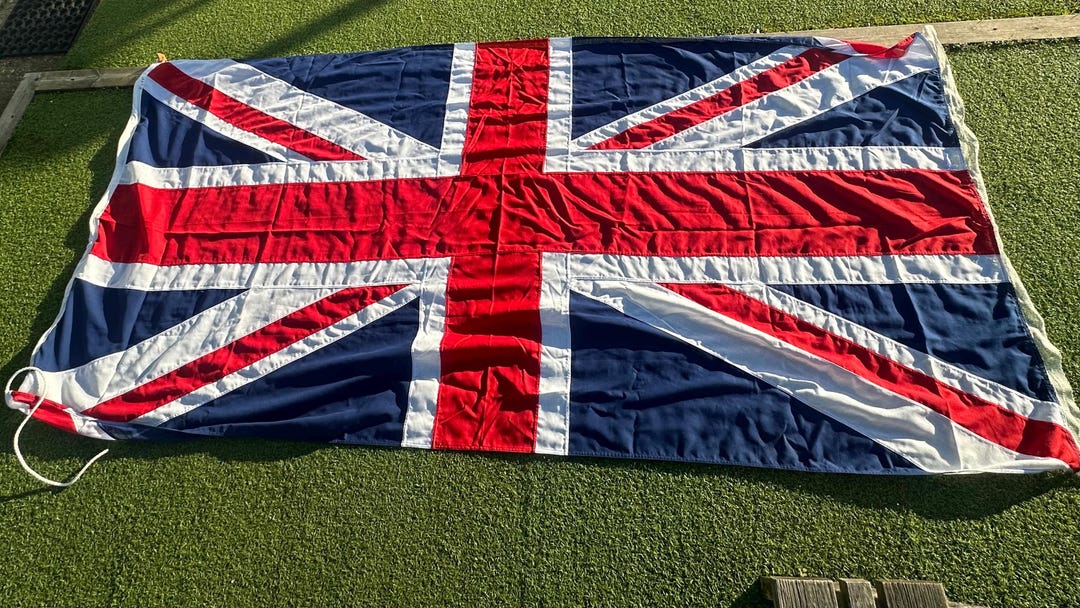 Large Vintage Panel Stitched Union Jack Flag Great Britain Flag - Etsy
