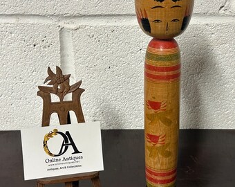 Vintage Japanese Kokeshi Doll - Signed To The Back