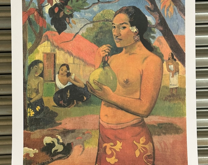 1997 Print Woman Holding A Fruit (1893) after Paul Gauguin 1848-1903