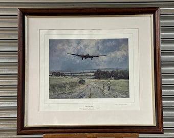 Allen Shufflebotham „Last One Home“ Lancaster Bomber Druck 78/500 - Kunstwerk Geschenk