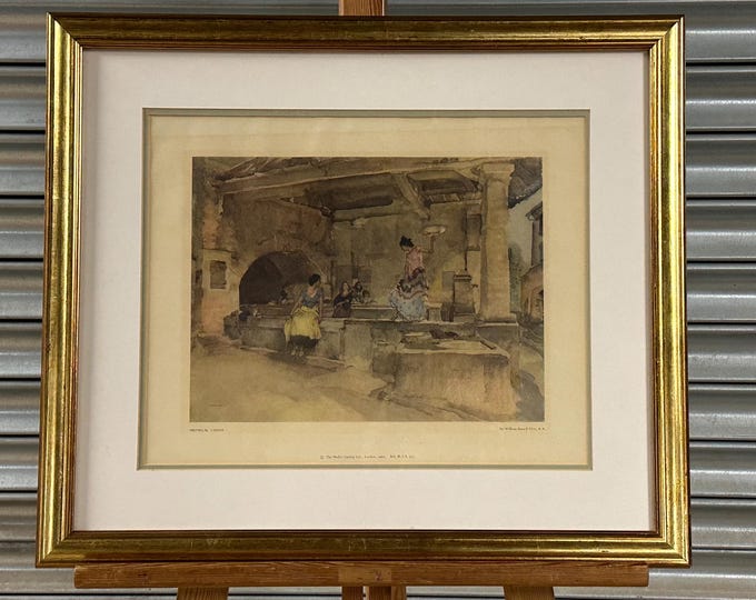 Sir William Russell Flint Provençal Caprice Medici Society Print 1960 Framed